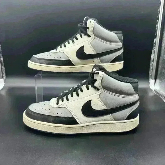 Nike Other - Nike Court Vision Mid Next Nature Light Smoke Grey Sneakers Mens 8 Womens 9.5